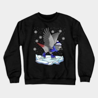 Ice skating African Grey Crewneck Sweatshirt